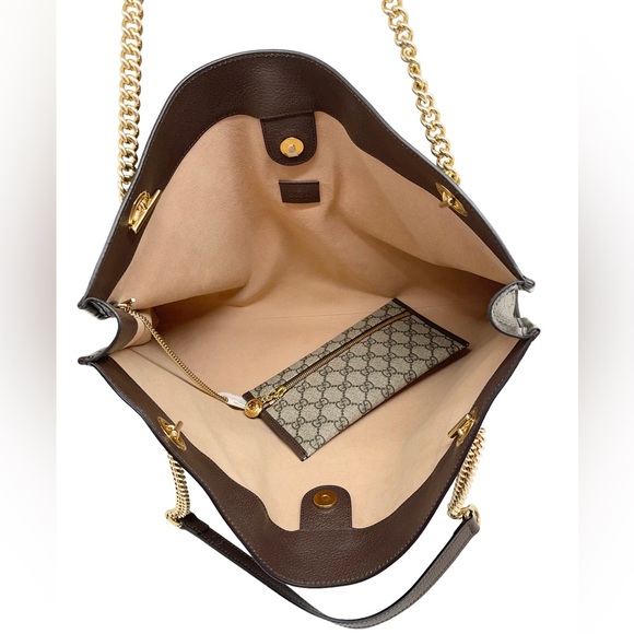 Gucci GG Supreme Large Rajah Tote and Purse Pouch - Picture 8 of 10